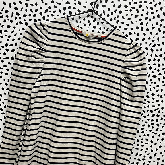 Boden Puff Sleeve Striped Dress - Picture 3 of 12